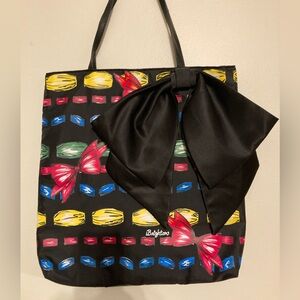 Brighton bow vinyl satin bow tote bag in new condition